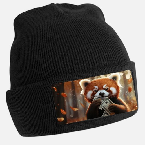 Schwarze beanie mütze mit - mütze,