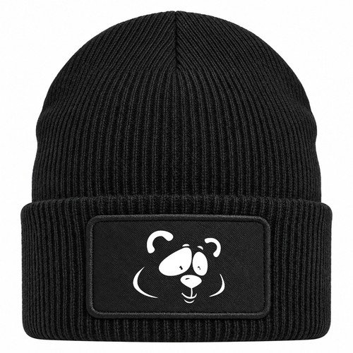 Beanie mit patch pandakopf - mit,