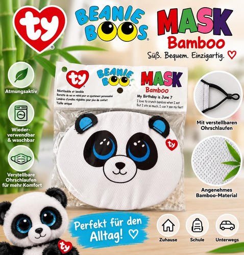 Beanie boo gesichtsmaske - ty,
