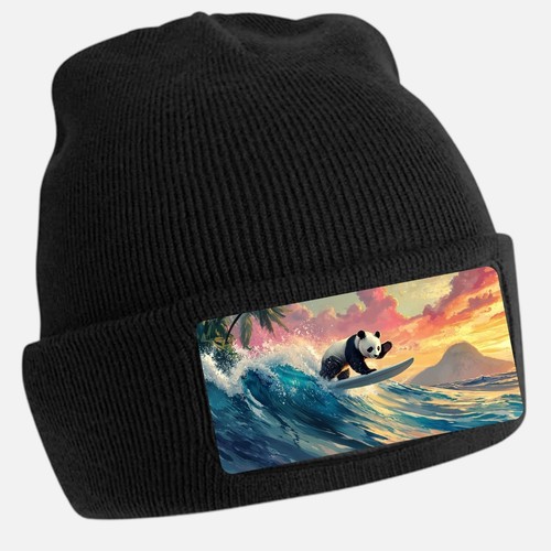 Schwarze beanie mütze mit - schwarze,